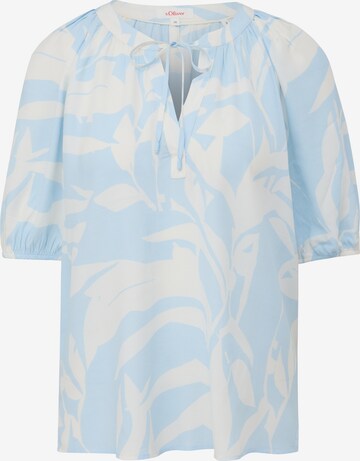 s.Oliver Blouse in Blauw: voorkant