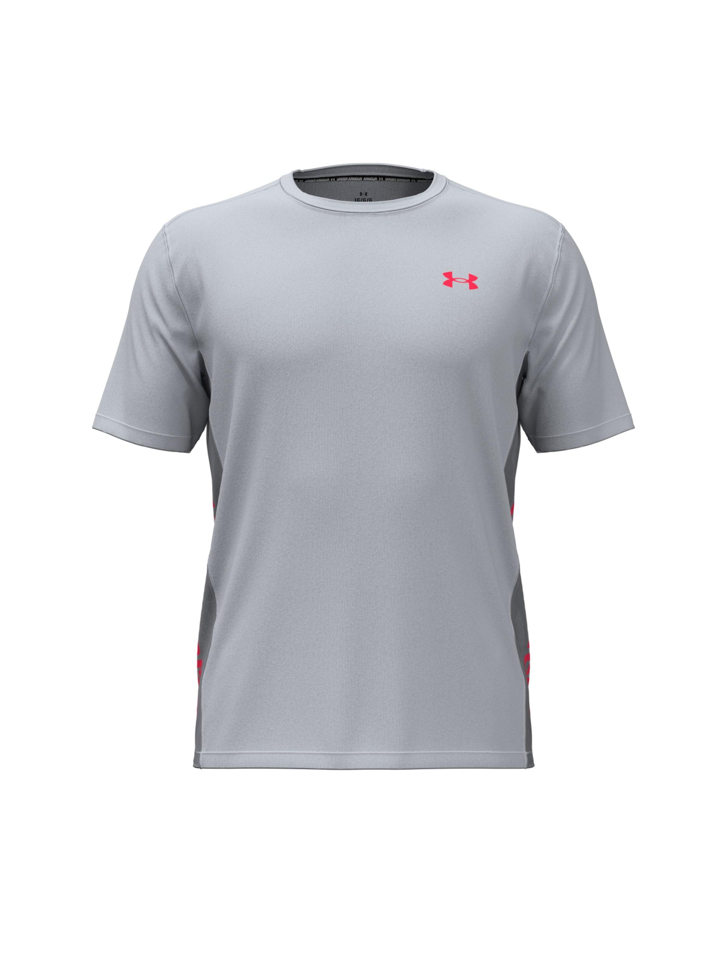 UNDER ARMOUR Performance shirt 'Tech Utility' in L in Grey / Dark grey / Wine red, Item view