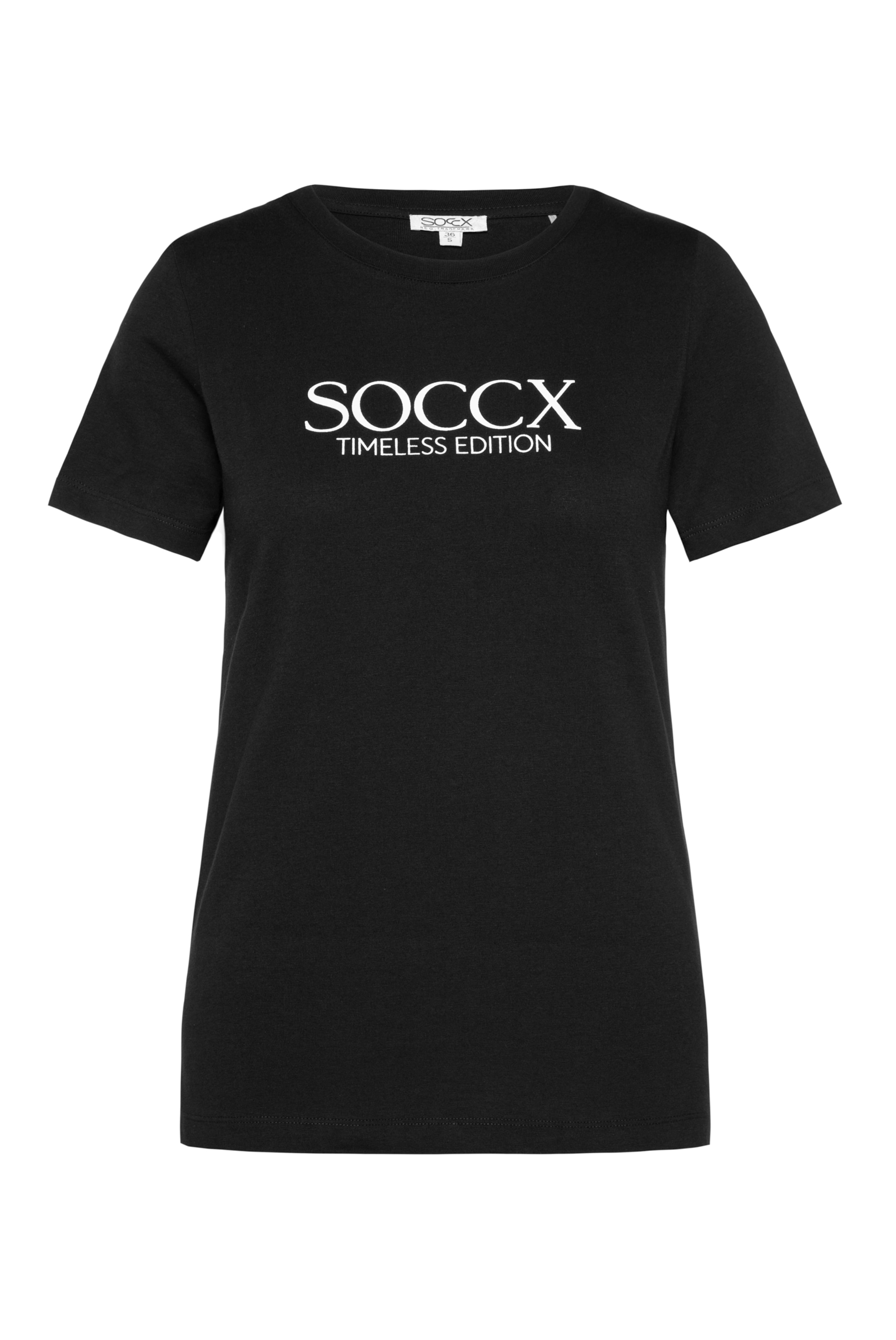 T-shirt Soccx en noir : devant