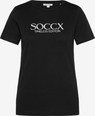 Soccx - Camisa em preto: frente