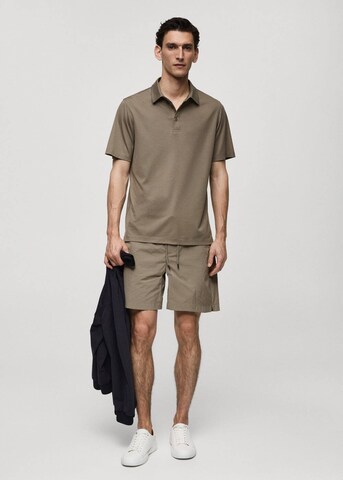 MANGO MAN Regular Pants 'Moon' in Green