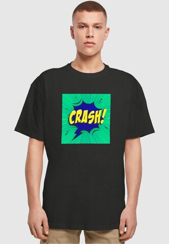 Merchcode Shirt 'Crash Comic' in Black: front