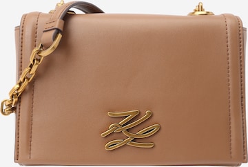 Sac à bandoulière Karl Lagerfeld en marron : devant