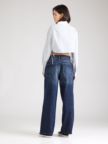 TOPSHOP Wide Leg Jeans 'Gilmore' in Blau