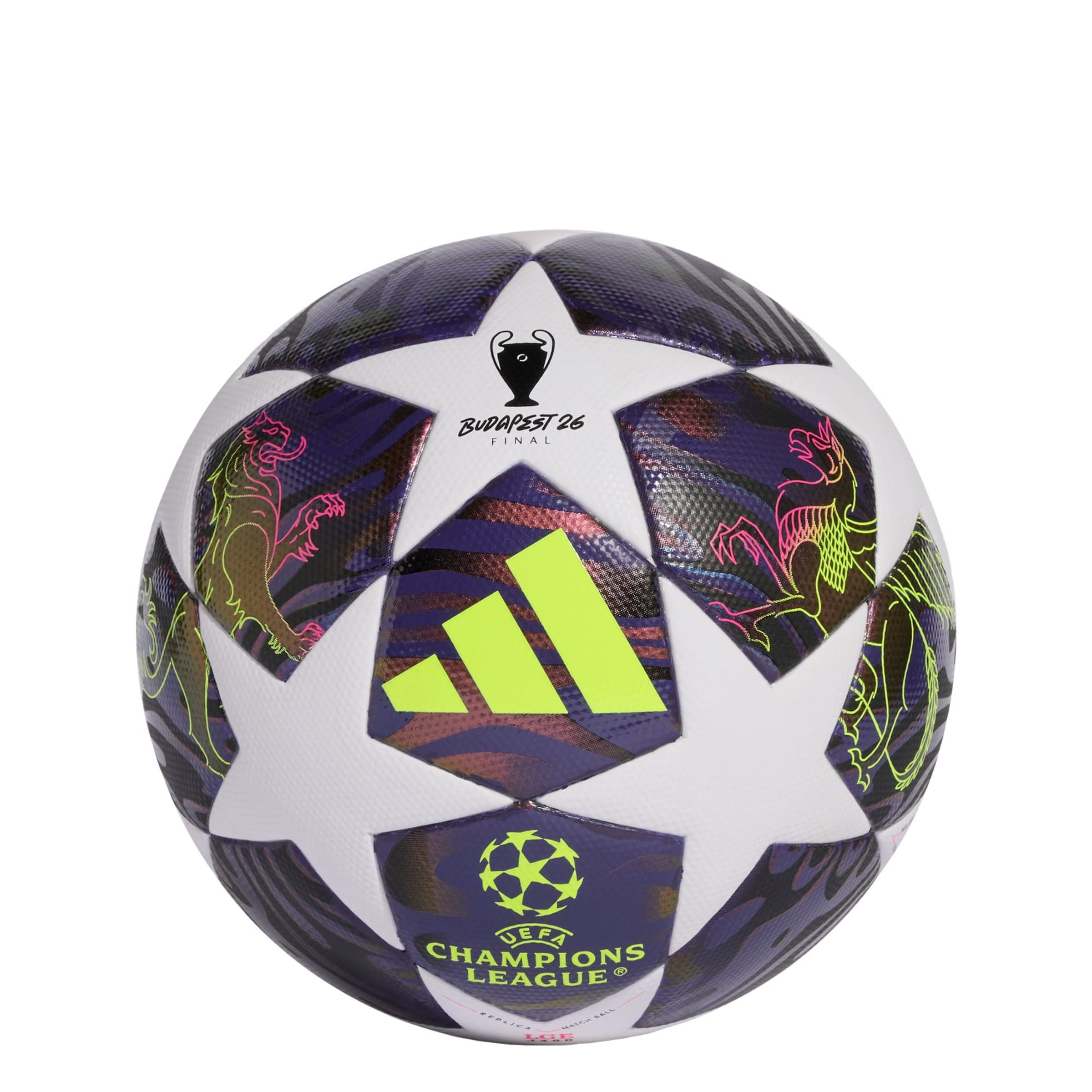 ADIDAS PERFORMANCE Ball  'UEFA Champions League Final League' in Lila: Vorderseite