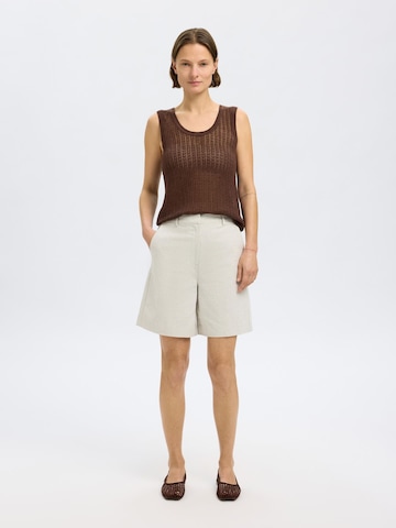 SELECTED FEMME Gebreide top in Bruin