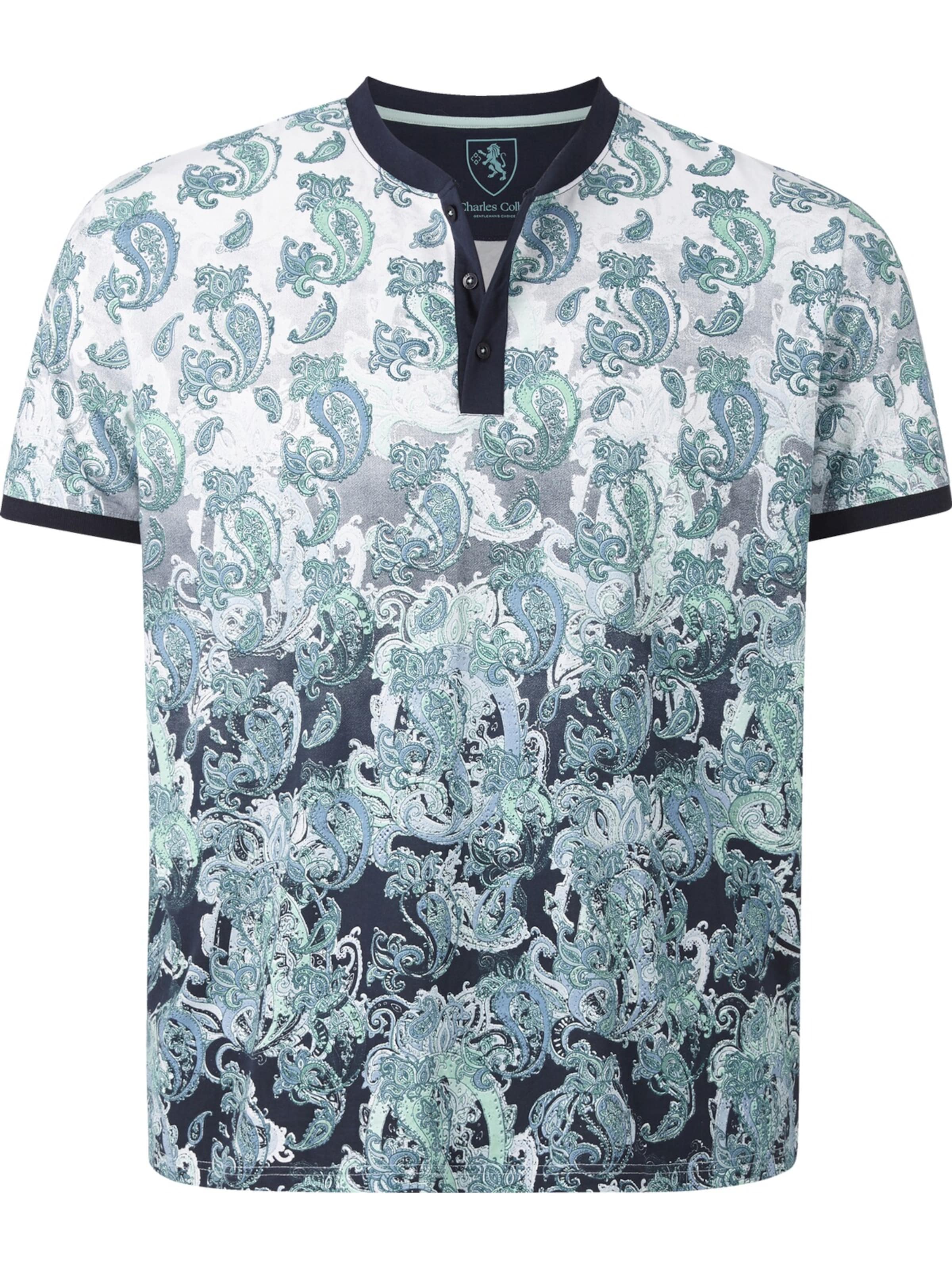 Charles Colby T-Shirt in Blau: Vorderseite