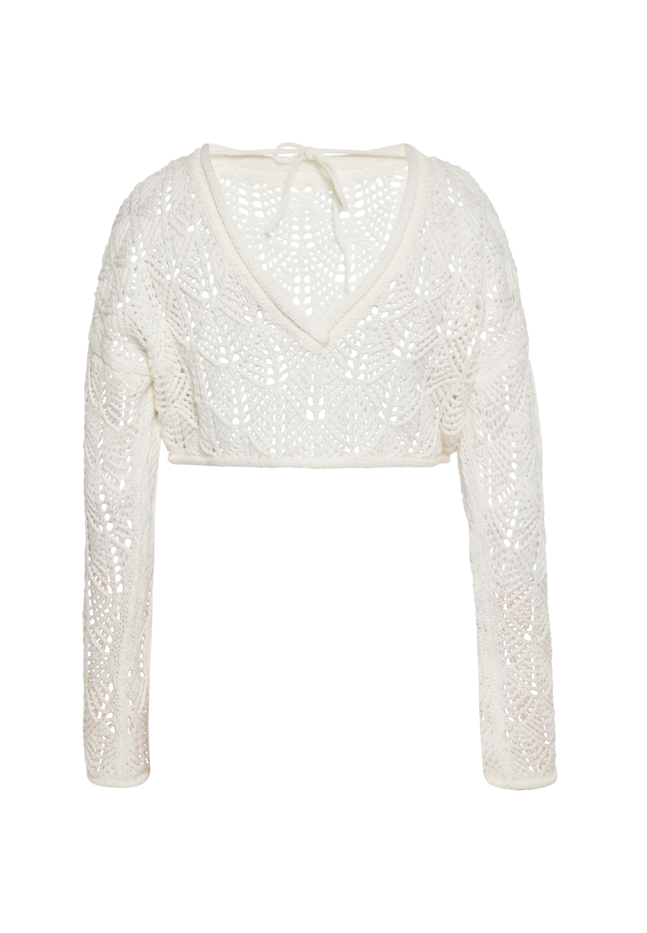 MYMO Пуловер в бяло: отпред