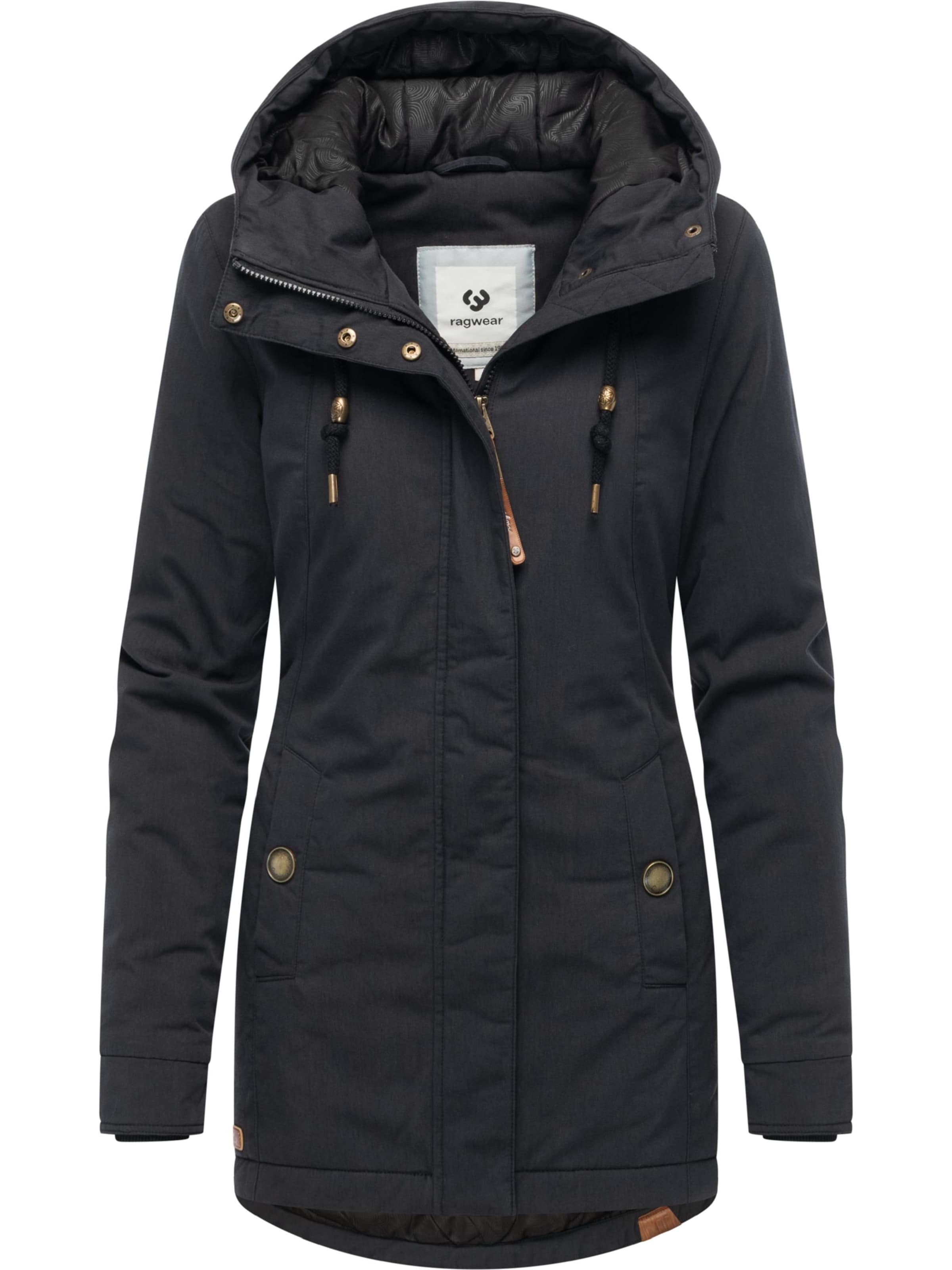Ragwear Winterjas 'Monadena' in Zwart