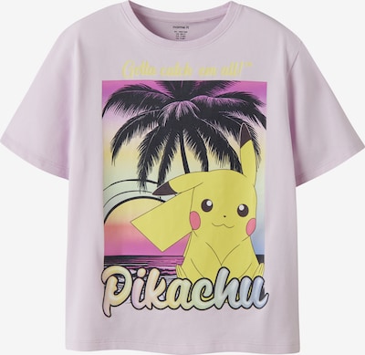 116 dydžio Marškinėliai 'NKFMuba Pokemon' iš NAME IT, spalva – geltona / alyvinė spalva / fuksijų spalva / juoda, Prekių apžvalga