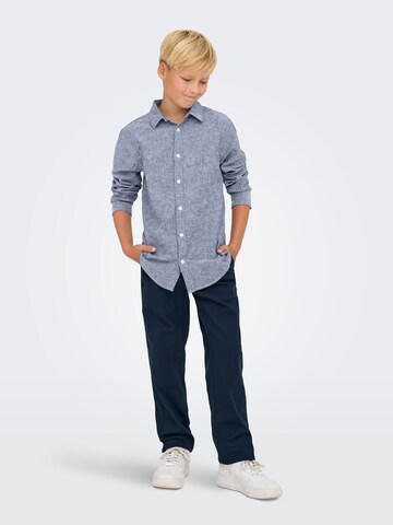 Only & Sons Junior Regular fit Overhemd 'OSJCAIDEN' in Blauw