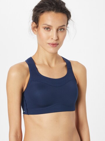 ADIDAS PERFORMANCE Bralette Sports Bra in Blue: front