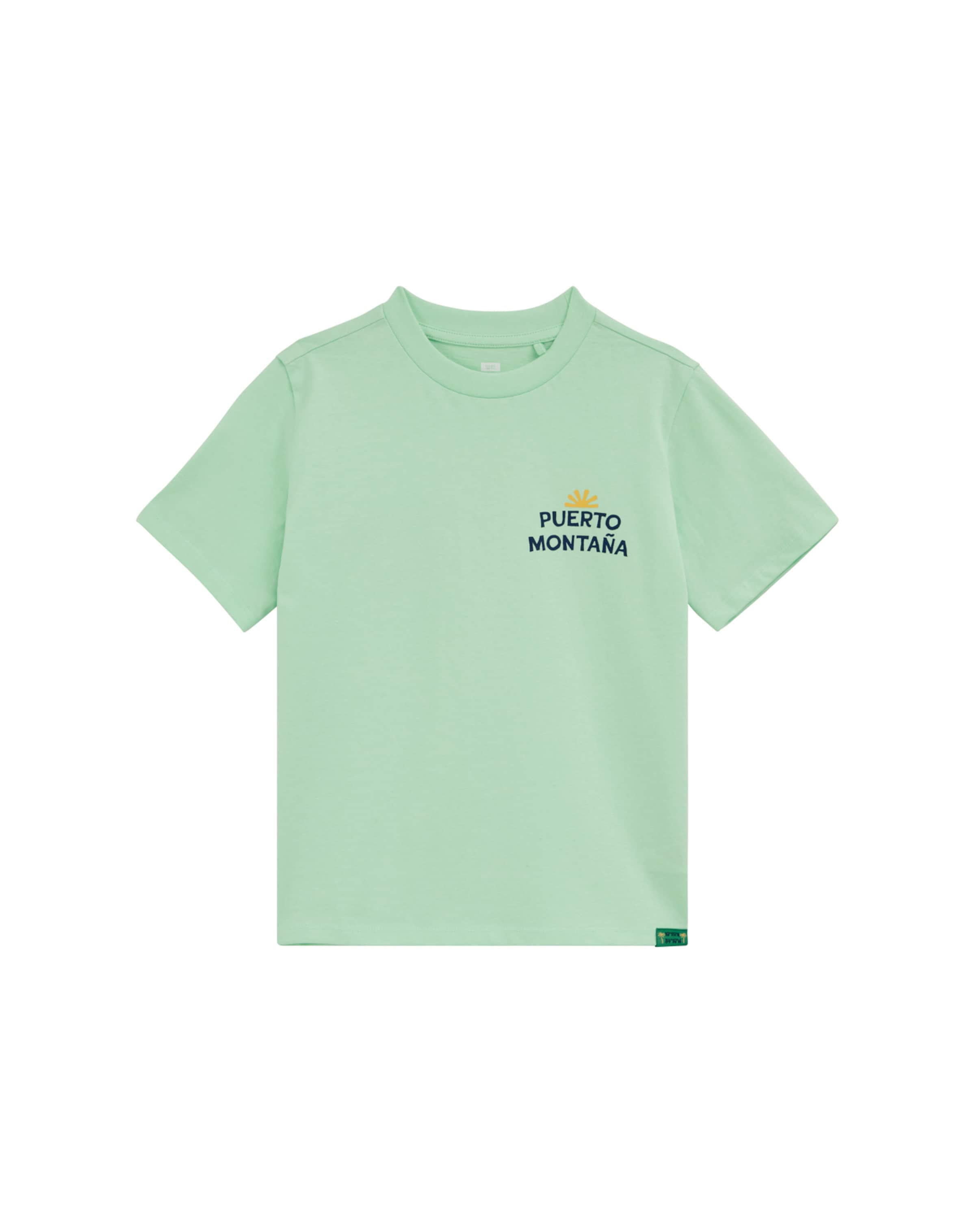 WE Fashion Тениска в зелено: отпред