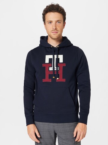 Sweat-shirt TOMMY HILFIGER en bleu : devant