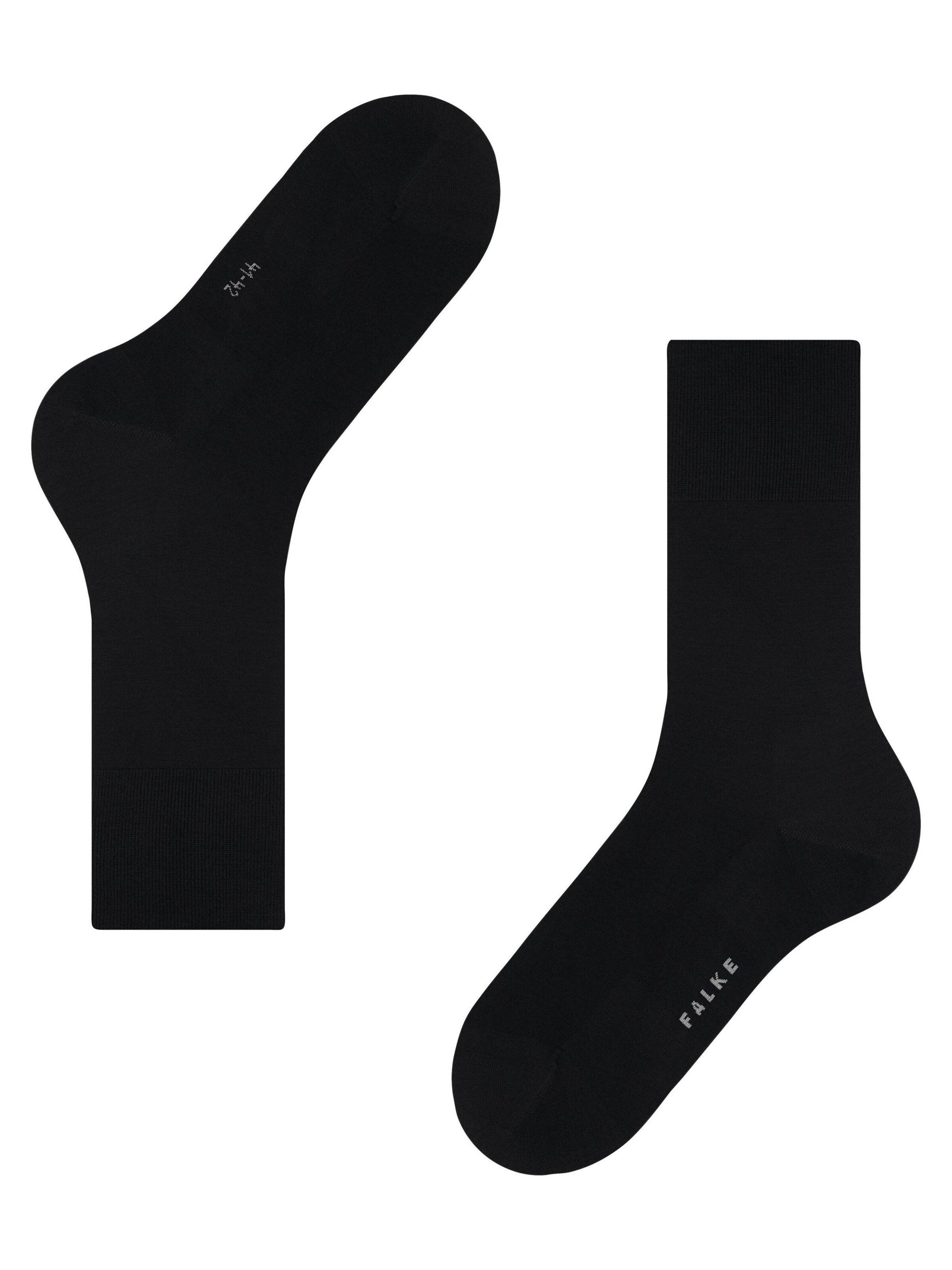 FALKE Socks 'ClimaWool' in Black