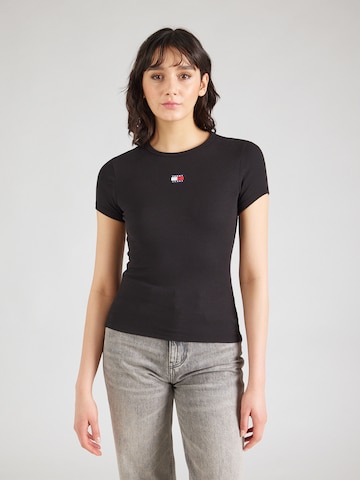 T-shirt Tommy Jeans en noir : devant