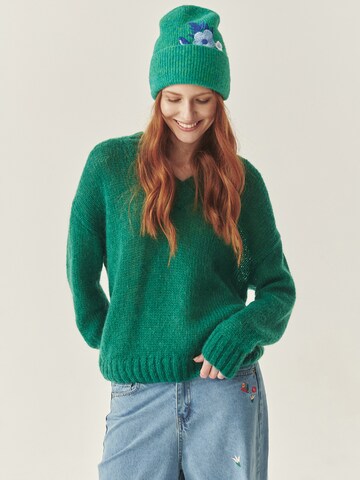 Bonnet TATUUM en vert : devant