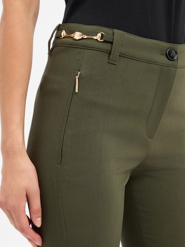 Coupe slim Pantalon 'Silea' Marc Cain en vert