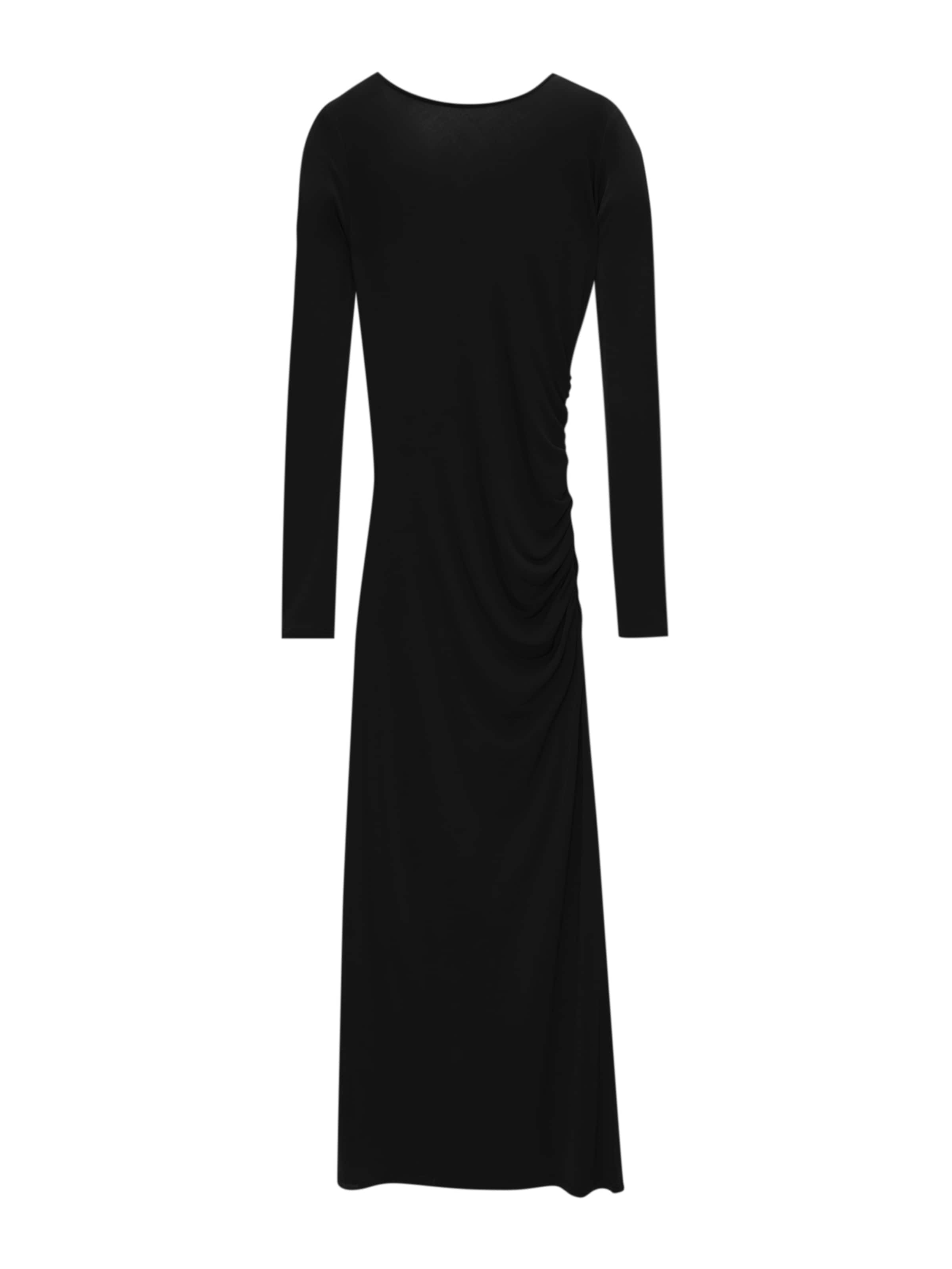 Pull&Bear Рокля в черно: отпред