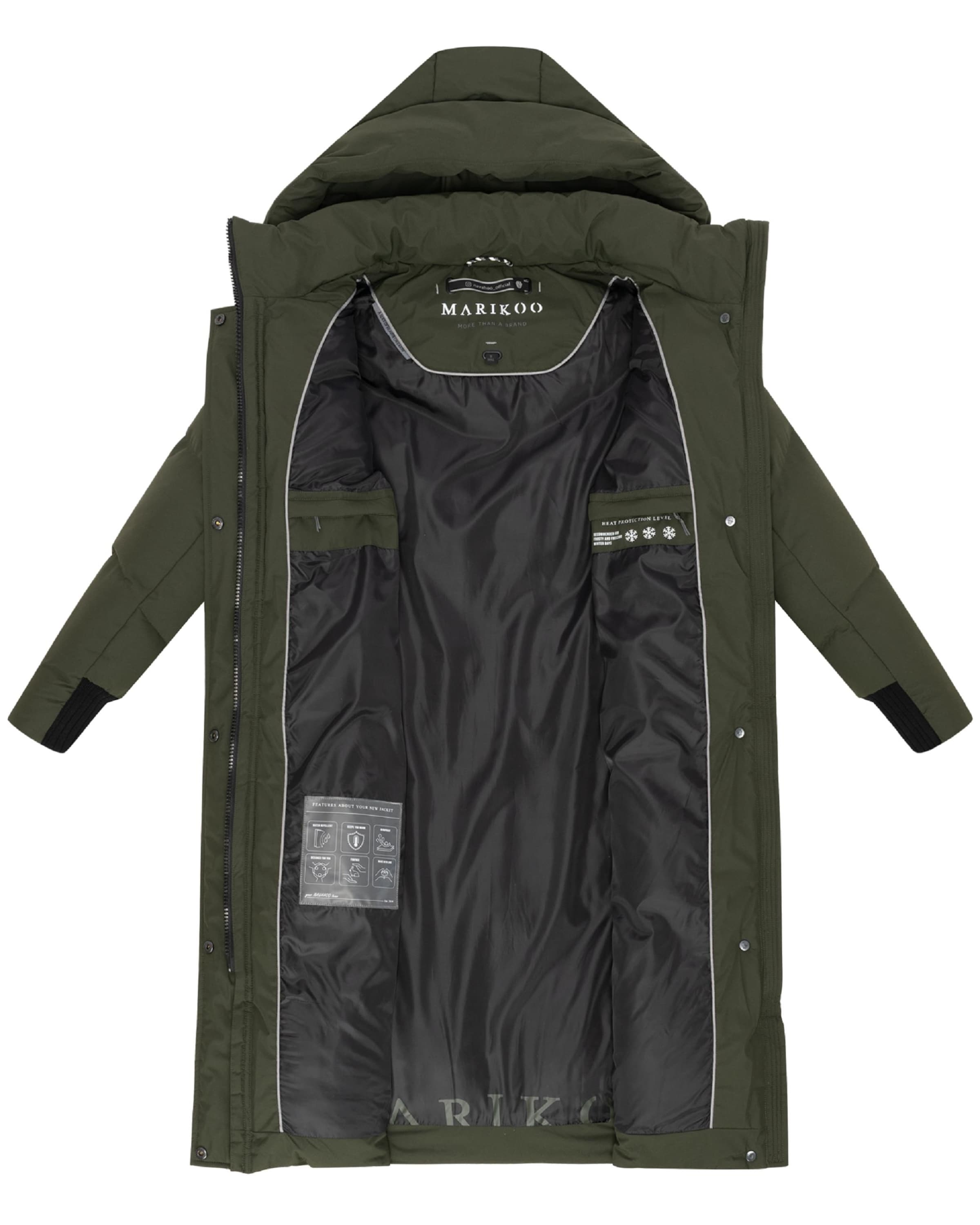 Manteau d’hiver 'Teonaa 16' MARIKOO en vert