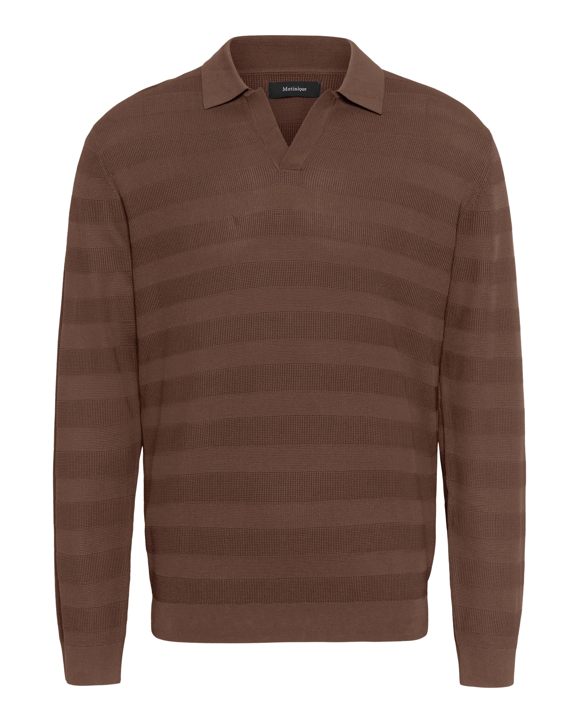 Matinique Trui in Bruin: voorkant