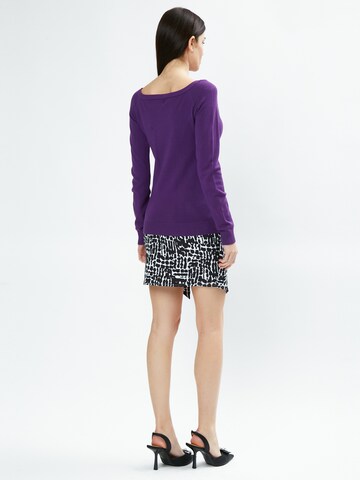 Influencer Pullover in Lila
