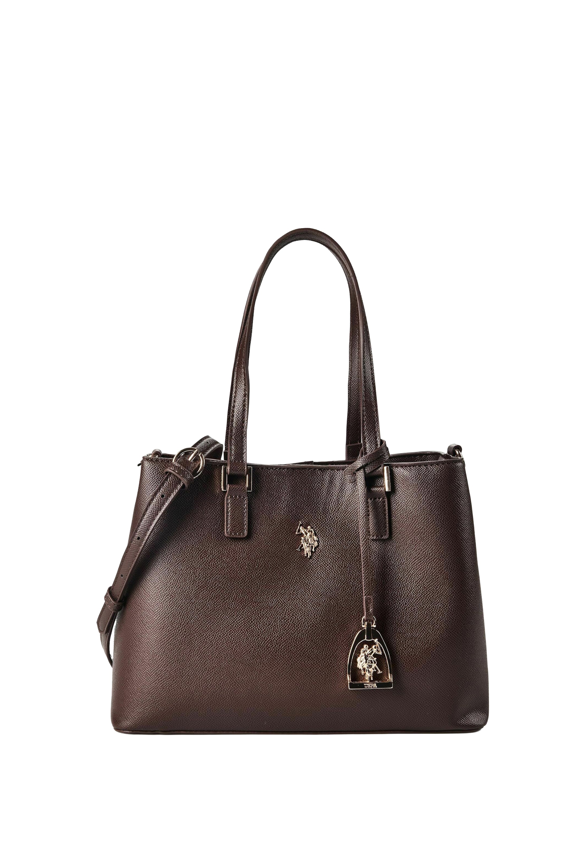 Sac bandoulière 'JONES' U.S. POLO ASSN. en marron : devant