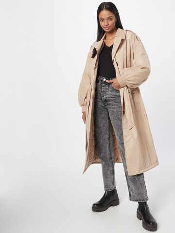 minimum Between-Seasons Coat in Beige