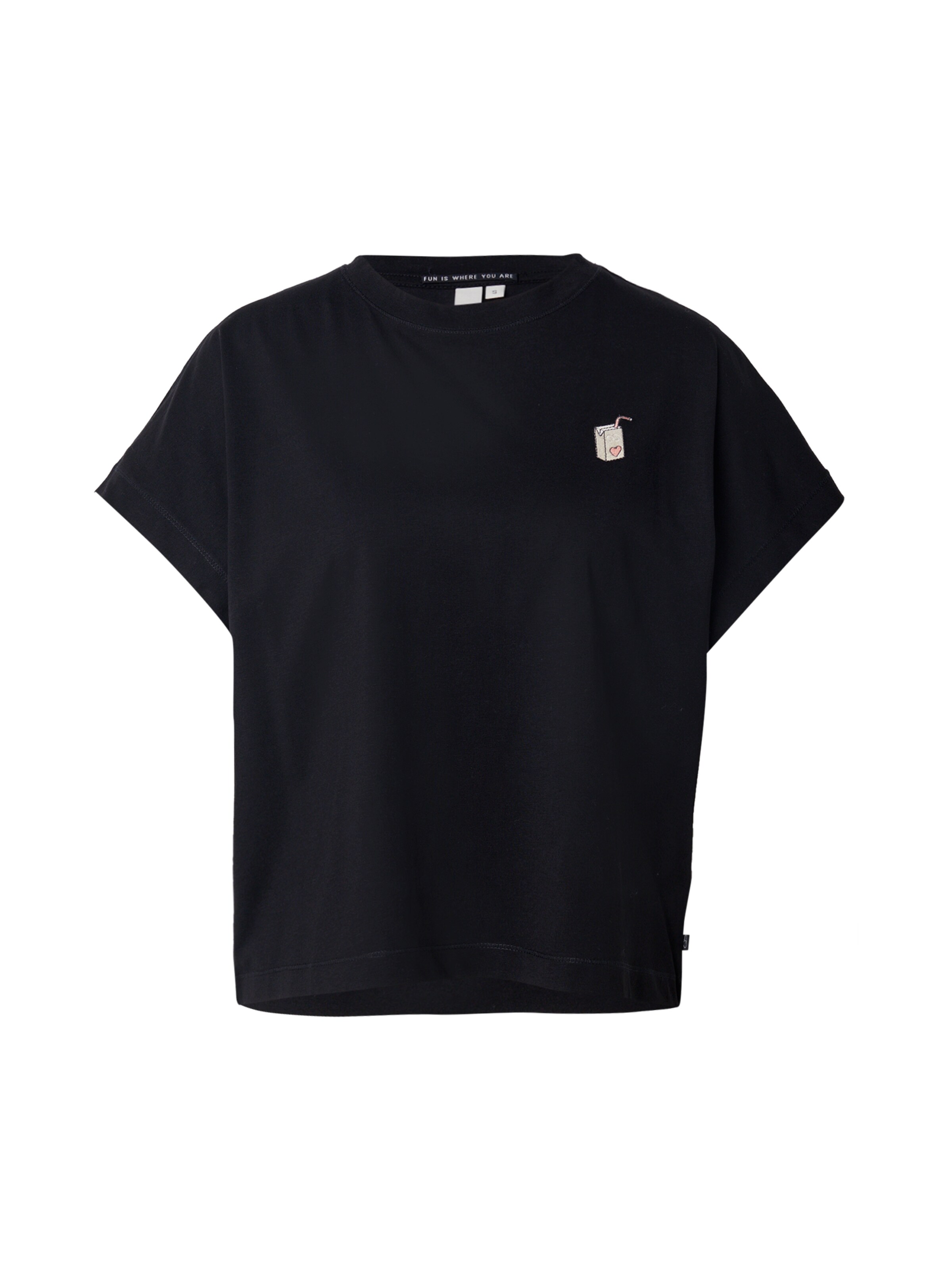 juoda QS Marškinėliai: priekis