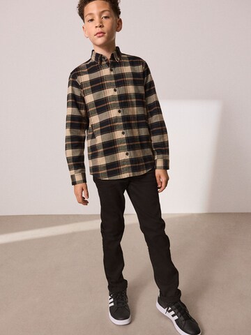 Next Regular fit Button up shirt in Brown