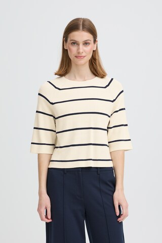 ICHI Pullover 'BOSTON' i hvid: forside