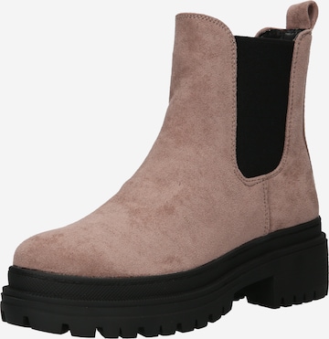 ABOUT YOU Chelsea boots 'Lilith' in Roze: voorkant