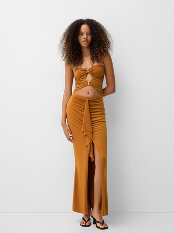 Bershka Dress in Brown