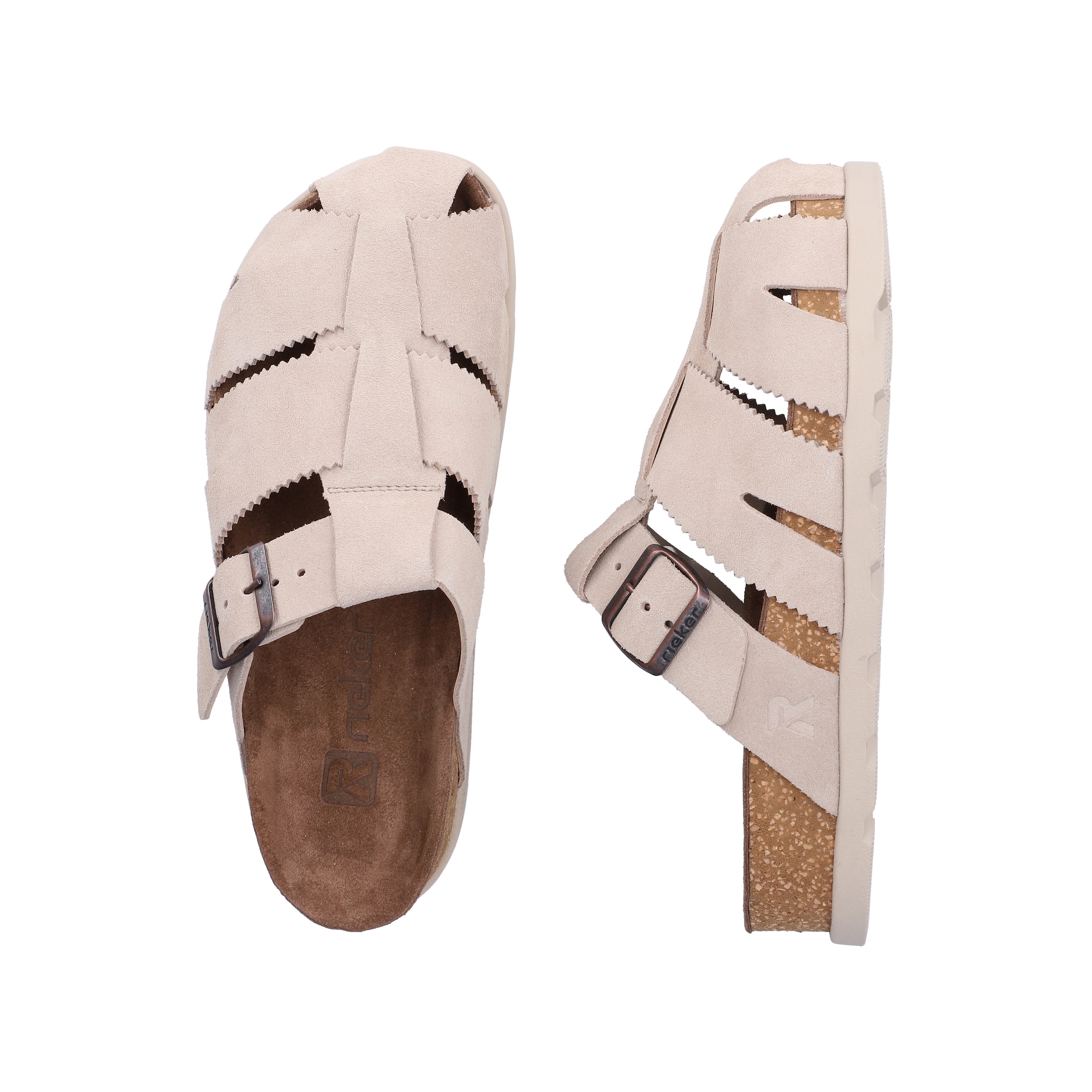 Rieker Mules in Beige