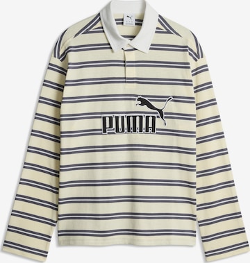 PUMA Poloshirt 'Essentials Elevated No. 1' in Gelb: Vorderseite