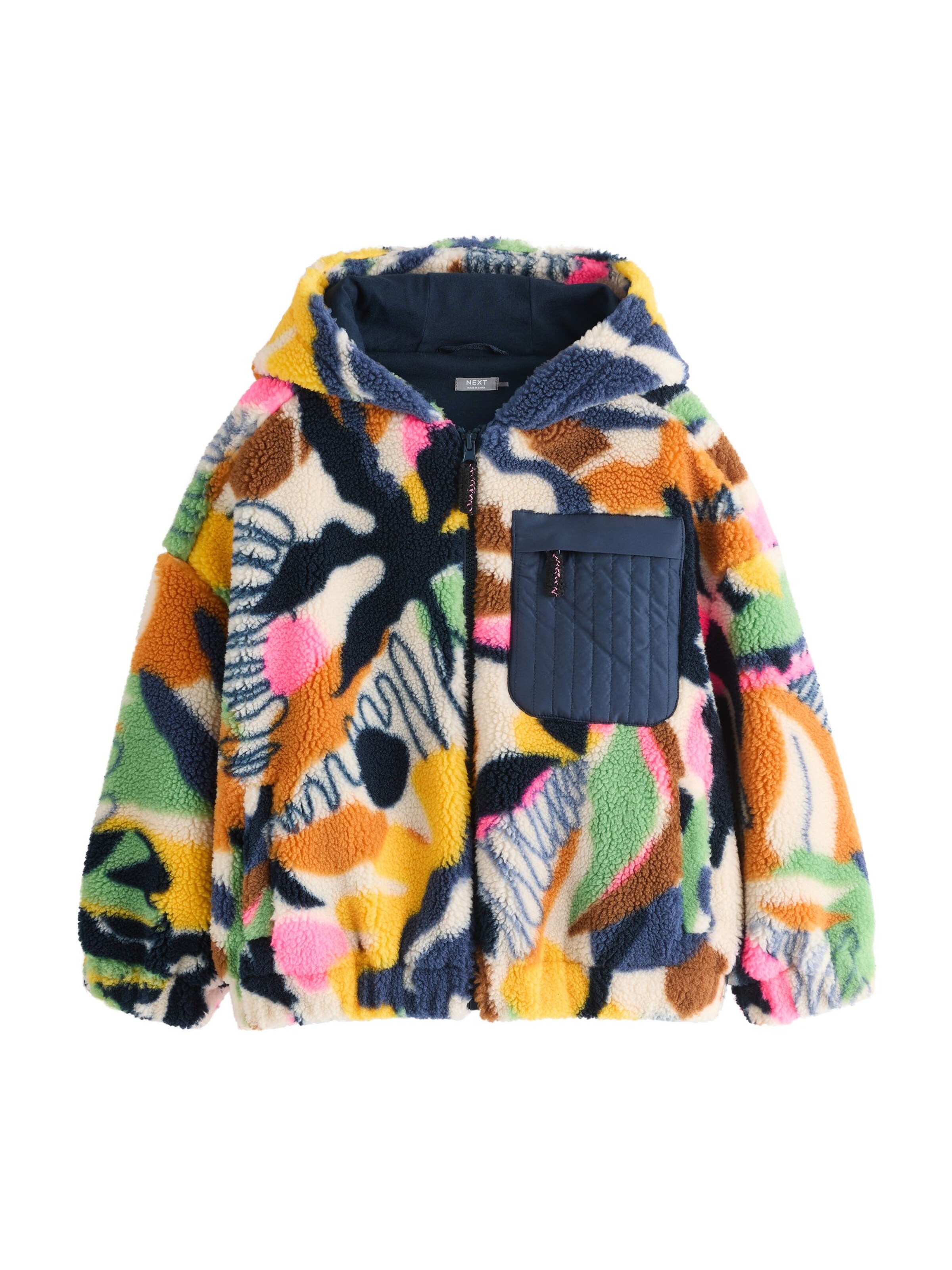 Next Fleece jas in Gemengde kleuren: voorkant