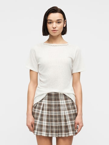 VILA Koszulka 'VILACINE' w kolorze biały: przód