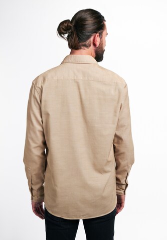 ETERNA Regular fit Button Up Shirt in Beige