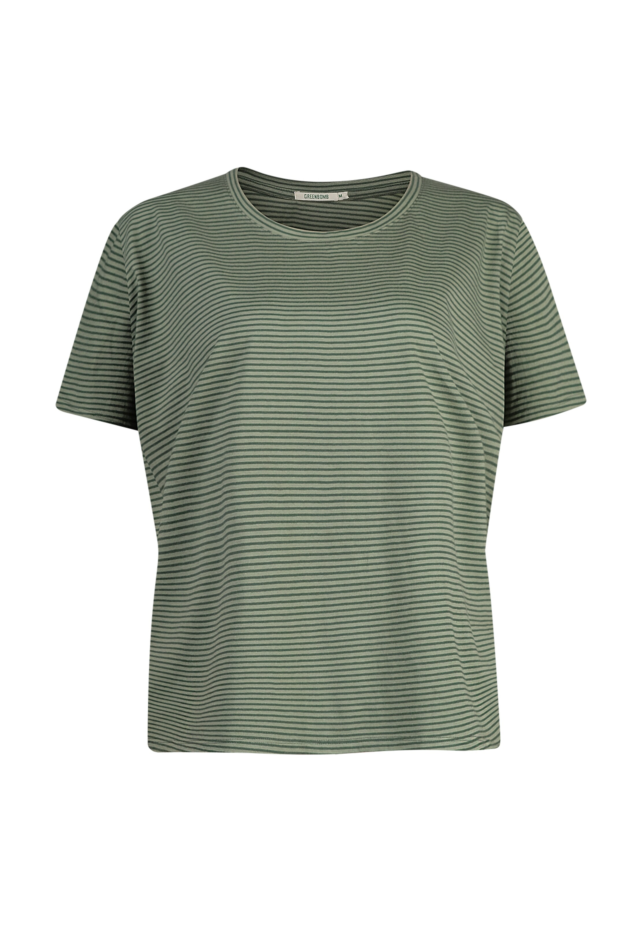 T-shirt 'Feel' GREENBOMB en vert : devant