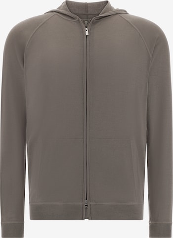 Vestes en maille Boggi Milano en gris : devant
