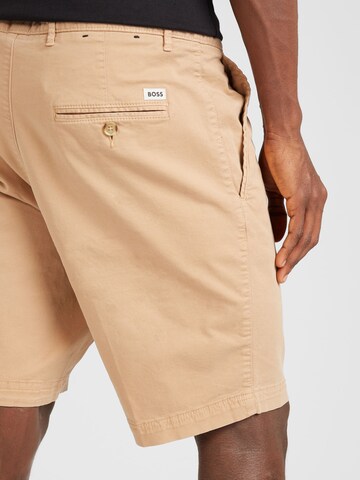 BOSS Regular Broek in Beige