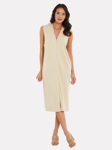 Threadbare Knitted dress 'Melman' in Beige