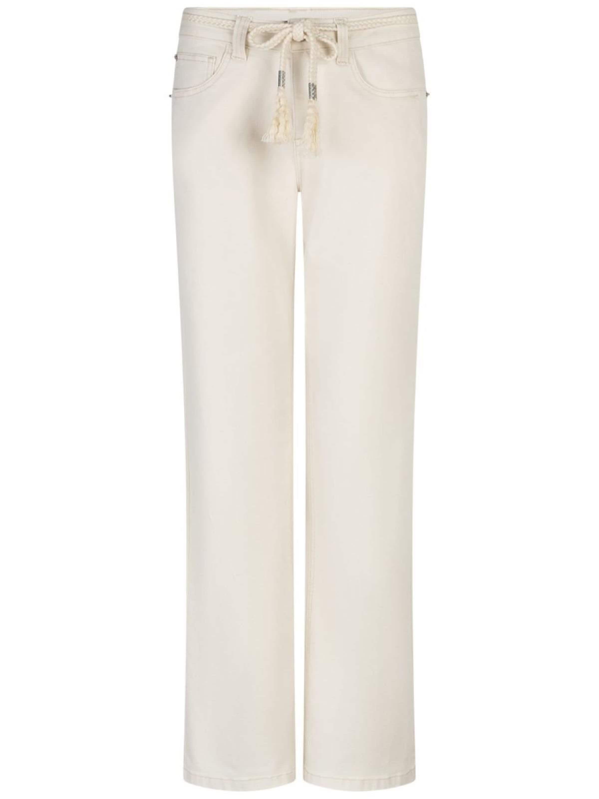 Red Button Regular Jeans 'RB colette belt L33' in Beige: voorkant