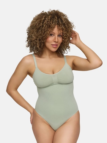 Body modellante 'Bodysuit Sculpting Shapewear mit Slip' di cfab in verde
