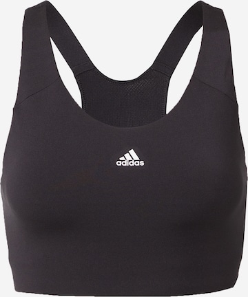 ADIDAS PERFORMANCE Sports Bra 'Ultimate Alpha' in Black: front
