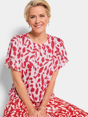 Goldner Blouse in Rood