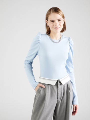 PIECES Shirt 'JANNA' in Blauw: voorkant