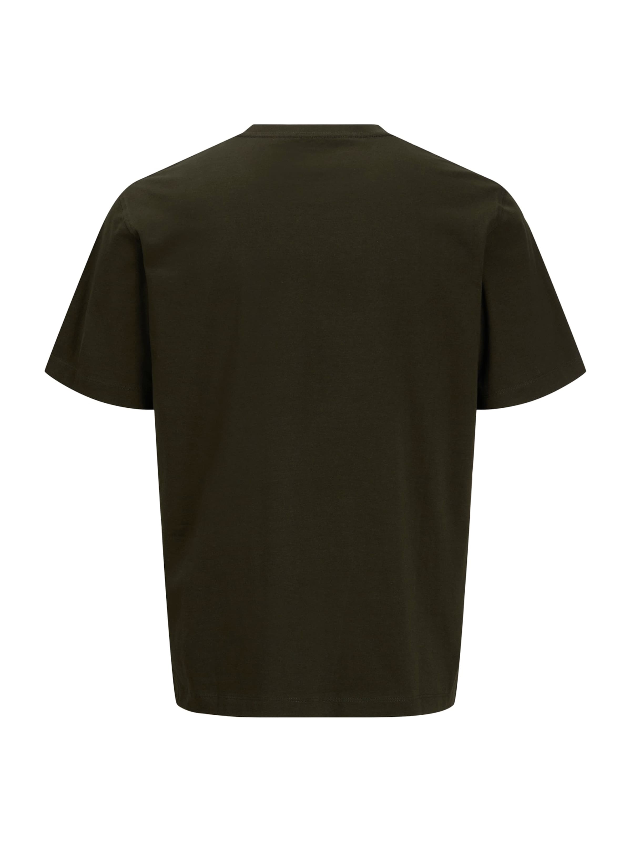 Jack & Jones Plus - Camiseta 'JJJorfrederiksberg PLS' en marrón