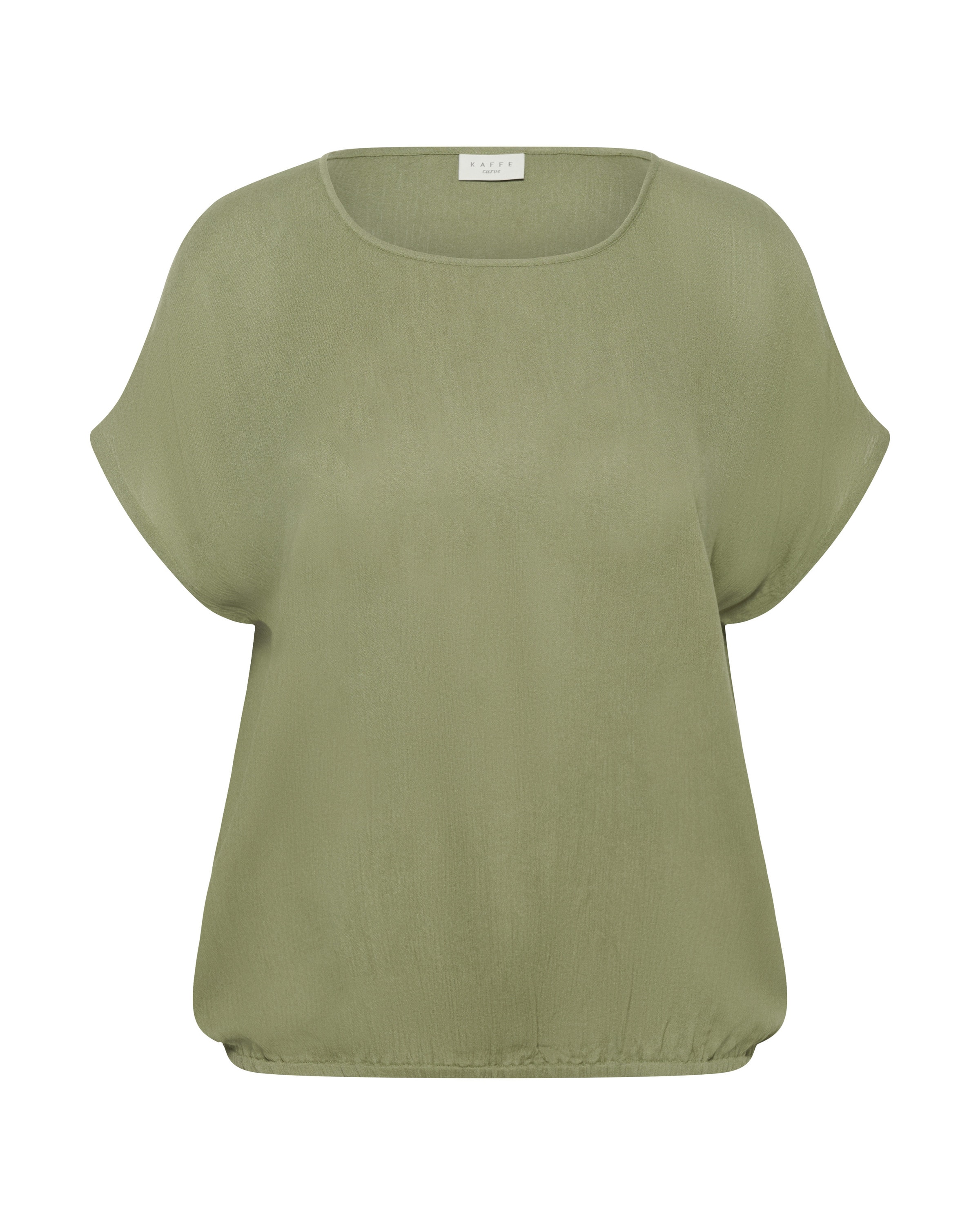 KAFFE CURVE Bluzka 'KCami' w kolorze zielony: przód