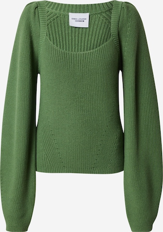 Ema Louise x ABOUT YOU - Pullover 'Ginny' em verde: frente